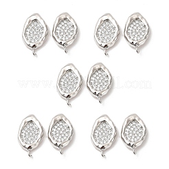 Латунные серьги-гвоздики из циркония&nbsp;KK-H440-03P