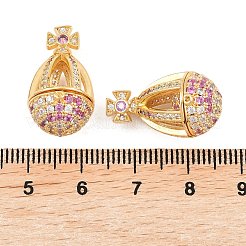 Латунные микропроволочные кубические циркониевые медальоны&nbsp;KK-H538-02G