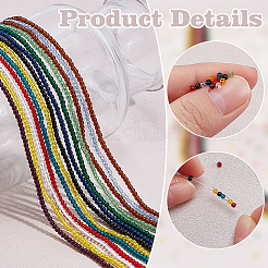 26 нить нити стеклянных бусин 13 цветов GLAA-PH0003-79