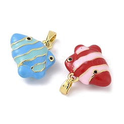 Латунь эмаль подвески&nbsp;KK-B143-01G-03