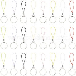 40 шт. 8-цветный нейлоновый шнур с оболочкой из цинкового сплава для мобильных ремней&nbsp;FIND-GF0008-37