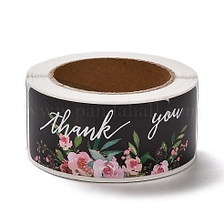 Цветочный узор бумажные подарочные бирки наклейки X-DIY-C011-01A