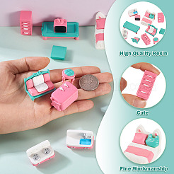 11 шт. 11 стиля пластиковой мебели мини модель&nbsp;AJEW-TA0002-80