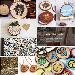 Наборы для самостоятельного изготовления деревянных хнаг-тегов DIY-OC0001-58