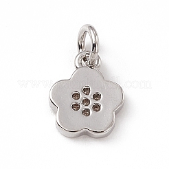 Латунные микро проложить кубического циркония подвески&nbsp;ZIRC-F132-65P