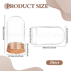 Стеклянный купол 20 шт.&nbsp;AJEW-BC0009-93