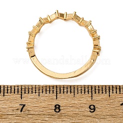 Латунные микро проложить пальцев кольца кубического циркония RJEW-C141-05G