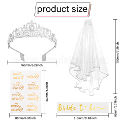 Фата для будущей невесты и сплава&nbsp;OHAR-WH0029-10