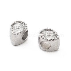 Европейские бусины из нержавеющей стали 304 STAS-M112-03P-02