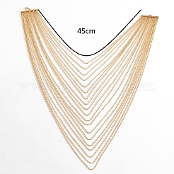 Элегантные железные многослойные водопадные ожерелья с кисточками для женщин FV0512