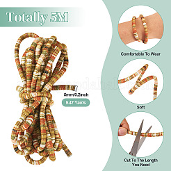 5 м шнур с эластичной обмоткой в этническом стиле&nbsp;OCOR-TA0002-44C