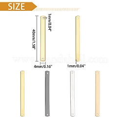 32 шт. 4-х цветные латунные соединительные звенья&nbsp;KK-PH0002-22