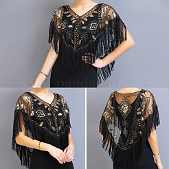 Полиэстеровый палантин&nbsp;AJEW-WH20128-005