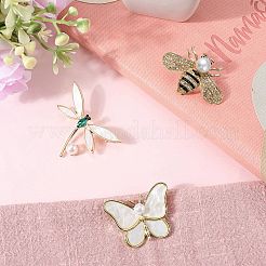 3шт 3 стиля брошь из сплава инцест со стразами&nbsp;JEWB-GF0001-45