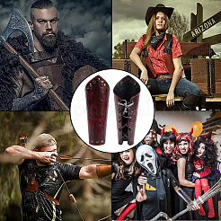 Регулируемый браслет из воловьей кожи AJEW-WH0415-22B-02