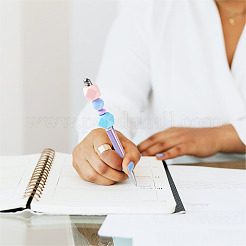 8шт. 8-цветная пластиковая шариковая ручка с УФ-покрытием&nbsp;AJEW-TA0001-84