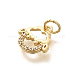 Стойки обшивки латунь микро проложить Циркон подвеску&nbsp;KK-H508-28G-06