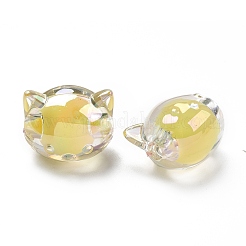 УФ-покрытие радужными переливающимися акриловыми бусинами&nbsp;OACR-H015-05C