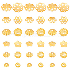 60 шт. 6 стиля 925 колпачка для бусин из стерлингового серебра&nbsp;STER-PH0001-76