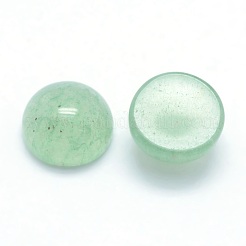 Естественный зеленый авантюрин кабошонов X-G-P393-R15-6mm