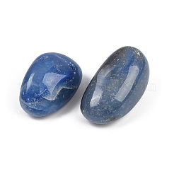 Окрашенные и нагретые бусины из натурального синего авантюрина G-M368-08B