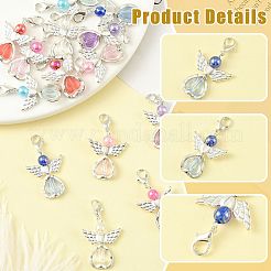 14 шт. 7 стильных подвесных украшений из акрила и сплава&nbsp;HJEW-FS00075