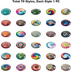 Flatback стеклянные кабошоны для поделок проектов GGLA-PH0005-09A