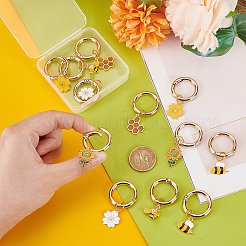 12шт 6 стиля подвеска из сплава эмали украшения HJEW-PH01899