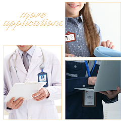 6 шт. 6-х стильный держатель для удостоверения личности из коровьей кожи AJEW-CA0003-59