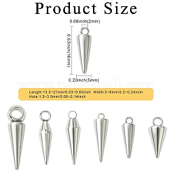 60 шт. 6 стиля подвески из нержавеющей стали 201/304&nbsp;STAS-CJ0002-93
