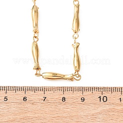 Женские ожерелья из цепочек-рыбок из нержавеющей стали 304&nbsp;NJEW-K299-01G