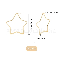 Серьги-кольца из нержавеющей стали 304 EJEW-UN0001-39G
