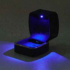 Квадратные пластиковые шкатулки для ювелирных изделий&nbsp;OBOX-F005-02C