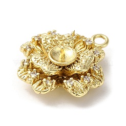 Стойки обшивки латунь кубического циркония подвески KK-M267-14G