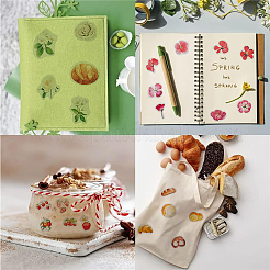 5 комплект 5 стилей самоклеящихся декоративных наклеек из ПВХ для пластиковых бутылок STIC-CP0001-06