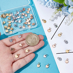 60 шт. 3-х цветные подвески из нержавеющей стали 304&nbsp;STAS-ME0001-97