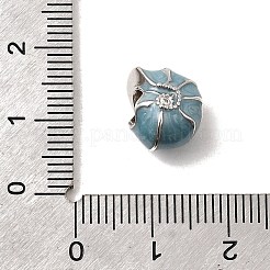 925 стерлингового серебра эмали европейские шарики STER-Z013-03P