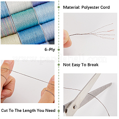 12 рулон полиэфирной швейной нитки 12 цветов.&nbsp;OCOR-CY0002-02C