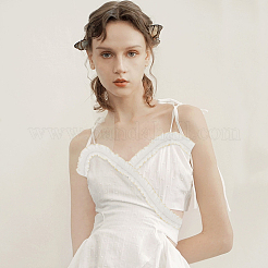 Плоский эластичный шнур из полиэстера с рюшами длиной 14 м.&nbsp;EC-FG0001-03B