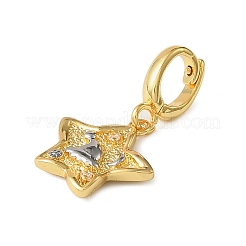 Рождественские украшения в виде звезд из латунных страз KK-H498-01G-02