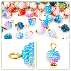 100шт. Акриловые подвески с имитацией жемчуга FIND-AR0004-61