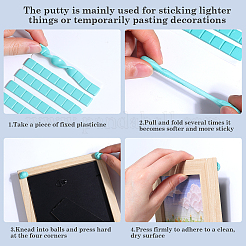 4шт 4 цвета многоразовый пластилин для нейл-арта MRMJ-CP0001-23