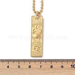 Ожерелья с подвеской в виде созвездия из нержавеющей стали 304 с прозрачным кубическим цирконием для женщин и мужчин&nbsp;NJEW-S435-01G-D