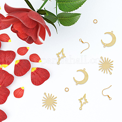 Набор для самостоятельного изготовления сережек в виде луны KK-HY0003-49