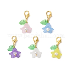 5 шт. подвеска-цветок из акрила и ракушек HJEW-JM03261-02