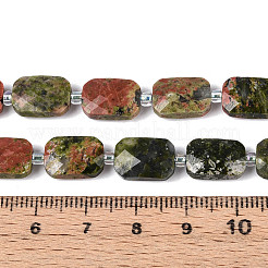 Природные Unakite бисер нитей G-T139-86