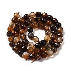 Натуральные полосатые агатовые / полосатые агатовые бусинки&nbsp;G-A246-8mm-11