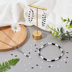 720шт 2 цвета 2-дырочные стеклянные бусины SEED-NB0001-55