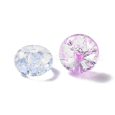 Стеклянные бусины кракле  GLAA-B015-12-1