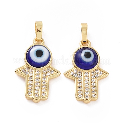 Латунные микро проложить кубического циркония подвески ZIRC-F136-02G-04-1